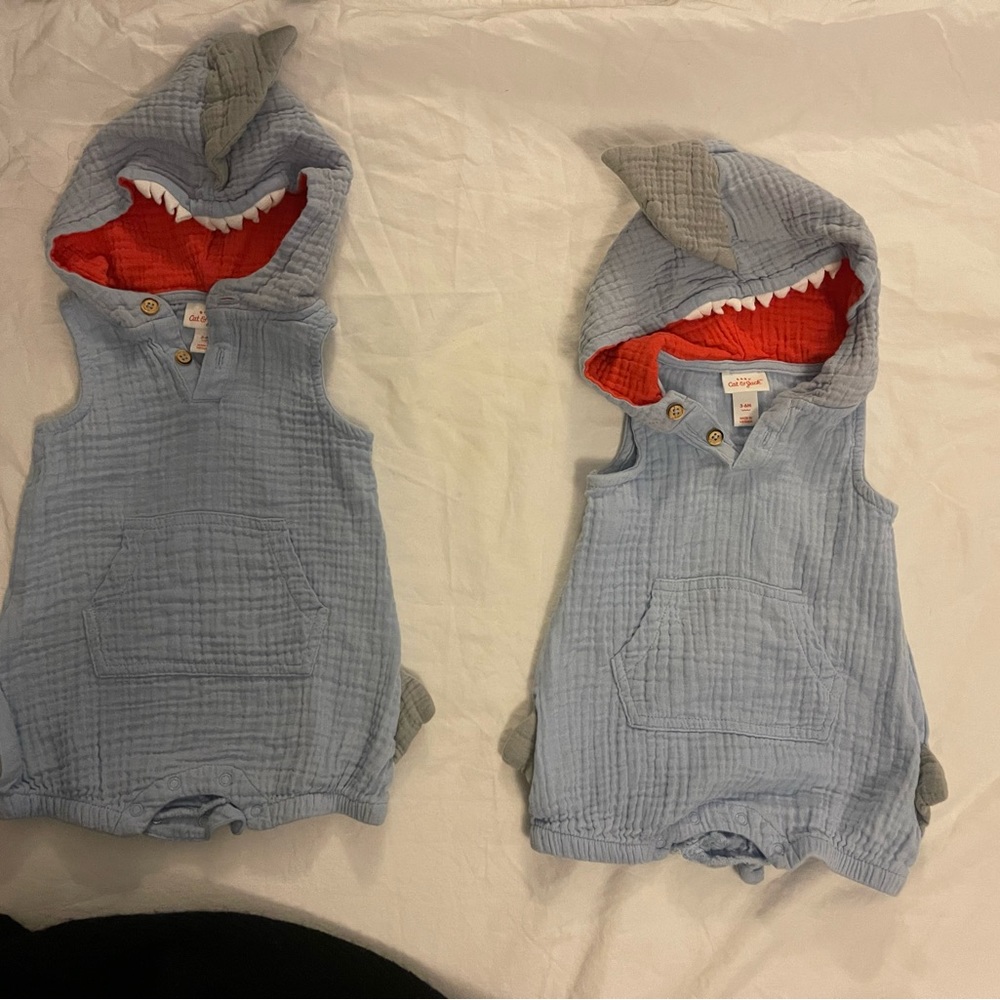 Cat and Jack Shark onesie